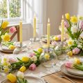 Świecznik szklany metalowy świecznik srebrny Ø10,5cm 4 szt | Floristik24.pl