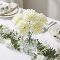 Kwiat goździka biały Ø9cm 12szt | Floristik24.pl