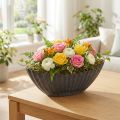 Donica z rowkami, łódka do sadzenia, antracyt, 24 cm | Floristik24.pl