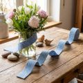 Wstążka filcowa niebieska 7,5cm 5m | Floristik24.pl