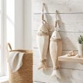 Drewniana ozdoba ryba marynistyczna zawieszka Paulownia drewno 27cm 2szt | Floristik24.pl