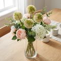 Allium ozdobne sztuczne różowe/zielone Ø8cm 58cm | Floristik24.pl
