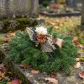 Aranżacje grobów, dodatki, aranżacje pogrzebowe, 4 sztuki, różne, 28 sztuk | Floristik24.pl