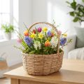 Kosz z uchwytem kosz na rośliny kosz prezentowy sztuczny 31×23×36cm | Floristik24.pl
