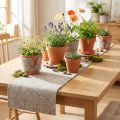 Taśma filcowa, taśma doniczkowa szaro-naturalna 15cm 5m | Floristik24.pl
