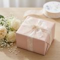 Wstążka organza kwiatowa wstążka prezentowa kremowa 25mm 18m | Floristik24.pl