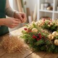Lakier do włosów Flower Hair Tinsel Gold, Miedziany 200g | Floristik24.pl