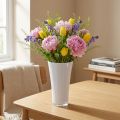 Wazon „Fizzy” Ø13,5cm W20,5cm biały 1 szt | Floristik24.pl
