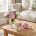 Świeca zapachowa w szkle Peony Peony Blush Ø7,5cm W8,5cm | Floristik24.pl