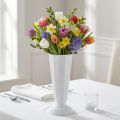 Wazon nastawny „Szwed” biały Ø13cm - 20cm, 1szt | Floristik24.pl
