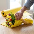 Papier mankietowy żółty Papier pakowy 37,5cm 100m | Floristik24.pl