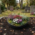 Doniczka Oasis Black Biolit Heart Flower Pot Heart Black 34cm | Floristik24.pl
