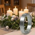 Taśma aluminiowa płaska, matowo srebrna, 20 mm x 5 m - wstążka dekoracyjna, do rękodzieła, DIY | Floristik24.pl