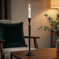 Świecznik Czarny Świecznik metalowy Ø13cm W59cm | Floristik24.pl