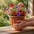 Doniczka z podstawą Ø21cm H18cm | Floristik24.pl