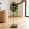 Paulownia drewno dekoracyjne rzeźba kula H68cm | Floristik24.pl
