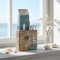 Morska drewniana dekoracja promenady portowej Shabby Chic wys. 25,5cm | Floristik24.pl
