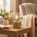 Lampa stołowa LED Lampa stołowa retro Ciepła biel Zielona wys. 19,5 cm | Floristik24.pl