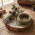 Drut rustykalny Zielony drut jubilerski z drutu rustykalnego 3-5mm 3m | Floristik24.pl