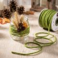 Knot sznurek wełniany sznurek filcowy zielony mech 3mm 100m | Floristik24.pl
