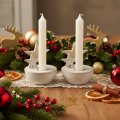 Ceramiczne świeczniki w kształcie gwiazdek, dekoracja świąteczna, 11 cm, 2 sztuki | Floristik24.pl