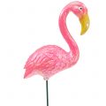 Floristik24 Korek ogrodowy flamingo różowy 15cm