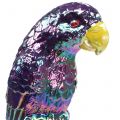 Floristik24 Korek ogrodowy papuga fioletowy 16cm