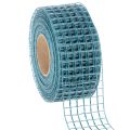 Floristik24 Wstążka dekoracyjna, kratka, szerokość 4,5 cm, niebieska, do prac rękodzielniczych, 10 m