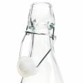 Floristik24 Ozdobna butelka, flip-top butelka, szklany wazon do napełnienia, świecznik