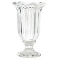 Floristik24 Wazon szklany ze szklanym wazonem na nóżkach Ø13,5cm W22cm
