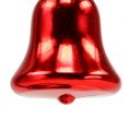 Floristik24 Dzwonek wiszący czerwony plastikowy 3szt.