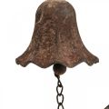 Floristik24 Deco dzwon antyczny metalowy dzwonek metalowa dekoracja rdzawy wys. 53 cm