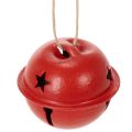 Floristik24 Zawieszki dekoracyjne w kształcie dzwonka z motywem gwiazdy, 3 cm, 9 szt.