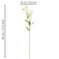 Sztuczny kwiat Gloriosa, biały i żółty, elegancka gałązka kwitnąca do dekoracji, 80 cm, 3 sztuki | Floristik24.pl