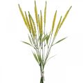 Floristik24 Sztuczne trawy żółte sztuczne kwiaty wyczyńca 62cm 4szt