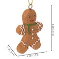 Ozdobne piernikowe ludziki na choinkę, 6cm, 12 sztuk | Floristik24.pl