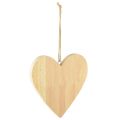 Floristik24 Drewniane serca do zawieszania Serca dekoracyjne do rękodzieła 15x15cm 4szt