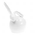 Floristik24 Ceramiczny królik biały 14cm 2szt