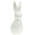 Floristik24 Dekoracyjny króliczek z białej masy perłowej wys. 22,5cm