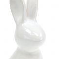 Floristik24 Dekoracyjny króliczek biała masa perłowa 15,5cm 2szt