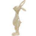 Floristik24 Figurka dekoracyjna, króliczek, dekoracja wiosenna, wielkanocna, drewniana dekoracja 30,5cm