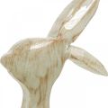 Floristik24 Figurka dekoracyjna, króliczek, dekoracja wiosenna, wielkanocna, drewniana dekoracja 30,5cm