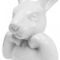 Floristik24 Królik dekoracyjny biały, biust głowa królika, ceramika wys.21cm