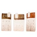 Zestaw dekoracyjnych domków ceramicznych, domki miniaturowe do postawienia, 7cm, 3 sztuki | Floristik24.pl