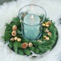 Floristik24 Złote jesienne owoce, świąteczne dekoracje jesienne, naturalna dekoracja żołędzie, dekoracje adwentowe Ø1,5 – 2,5cm L1,5 – 3cm 300g