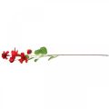 Floristik24 Sztuczny kwiat gałąź hibiskusa czerwona gałąź dekoracyjna hibiskus H107cm