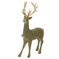 Floristik24 Dekoracyjna figura jelenia stojącego, zdobiona porożem, 31 cm