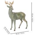 Figurka jelenia, dekoracyjna, stojąca, szczegółowa, 43 cm | Floristik24.pl