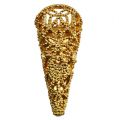 Floristik24 Przypinka ślubna z magnesem złota 4,5cm