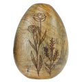 Floristik24 Jajka drewniane naturalne drewno mango Pisanki z drewna dekoracja kwiatowa W10cm 3szt